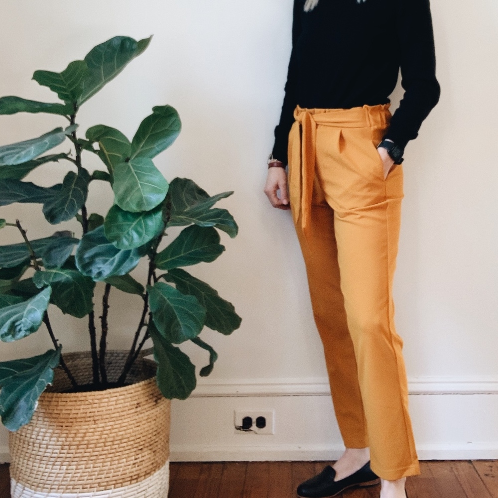 High Rise Slim Pants